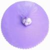 50 Scalloped Tulle Circles 9" Wedding Favor Wrap - Lavender view 1