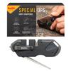 Smiths 50979 Pocket Pal Tactical Knife Sharpener - Black - 2 Stage Sharpener & Diamond Sharpening Rod - Pocket Clip - Outdoor Hunting Knife & Hook Sharpener - Compact & Lightweight view 1