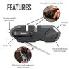 Smiths 50979 Pocket Pal Tactical Knife Sharpener - Black - 2 Stage Sharpener & Diamond Sharpening Rod - Pocket Clip - Outdoor Hunting Knife & Hook Sharpener - Compact & Lightweight view 3