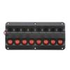 Seachoice LED 12V 8-Switch Distibution Panel, Pre-Wired, Boat Panel Mount view 1