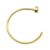 18g Gold Plated Nose Ring Body Jewelry Piercing Hoop 18 Gauge 3/8" by Eg Gifts view 1
