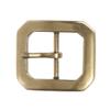 1 1/8" (30 mm) Nickel Free Single Prong Octagon Belt Buckle, Brass view 1