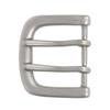 1 3/8" (36 mm) Nickel Free Double Prong Horseshoe Belt Buckle, Antique Silver view 1