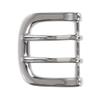 1 3/8" (36 mm) Nickel Free Double Prong Horseshoe Belt Buckle, Silver view 1