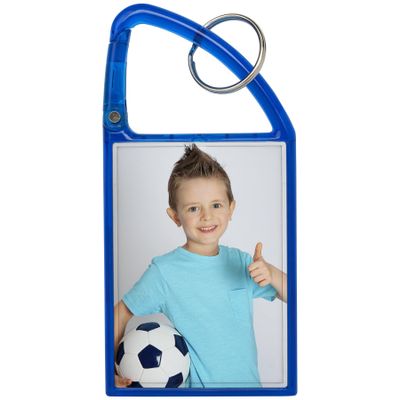Snapins Blue Double Photo Carabiner Keychains - Pack of 72