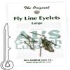 15 PCS Fly Line Eyelet, Leader Knot Eliminator. Reusable No Knot Fly Line Eyelets by AL's Goldfish Lure Company (Large - Line Weights 6, 7, 8, 9)