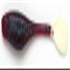 Gambler Flapp'n Shad Worm-Pack of 8 (Plum White, 6-Inch) view 1