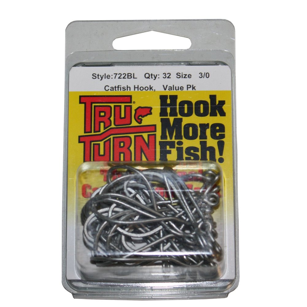 Tru Turn TTI Catfish Hook-32 Per Box, 3/0, Silver