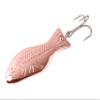 AL's Goldfish Lure Company, G200 Goldfish Freshwater Fishing Spoon Lure with Treble Hook for Trout, Salmon, Bass, Walleye, Northern Pike and Panfish. 1/4 oz. 2", #6 Hook, Copper view 1