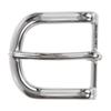 1 5/8" (40 mm) Nickel Free Single Prong Horseshoe Belt Buckle, Silver view 1
