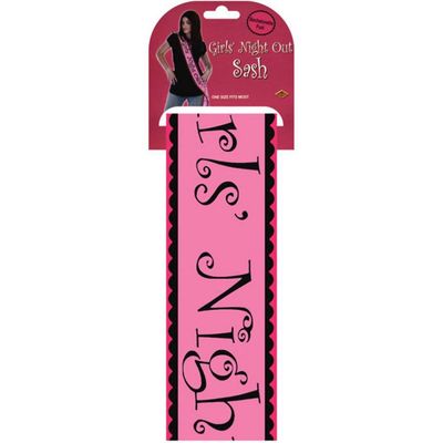 Girls' Night Out Satin Sash