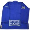 Ring to Cage Built In Rash Guard Brazilian Jiu Jitsu BJJ Gi Kimono Jacket Only - White (A5, Blue) view 4