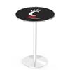 Holland Bar Stool Co. L214-36" Chrome Cincinnati Pub Table view 1