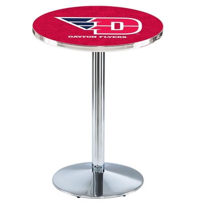 Holland Bar Stool Co. L214-36" Chrome University of Dayton Pub Table