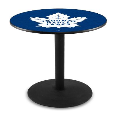 Holland Bar Stool Co. L214-42" Black Wrinkle Toronto Maple Leafs Pub Table