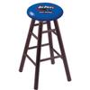Holland Bar Stool Co. Oak Counter Stool in Dark Cherry Finish with DePaul Seat by The view 1