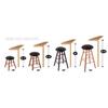Holland Bar Stool Co. Oak Bar Stool in Medium Finish with DePaul Seat by The view 2