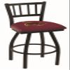 HBS L018 Texas State 30" Swivel Bar Stool with Black Wrinkle Finish view 1