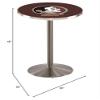 L214 - 42" Stainless Steel Florida State (Head) Pub Table by Holland Bar Stool Co. view 2