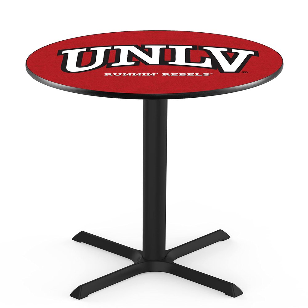 Holland Bar Stool Co. L211-36" Black Wrinkle UNLV Pub Table with 36" Dia. top