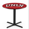 Holland Bar Stool Co. L211-36" Black Wrinkle UNLV Pub Table with 36" Dia. top view 1
