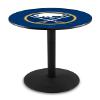 Buffalo Sabres Officially Licensed L214 Black Wrinkle, 42" Tall Pub Table - NHL - 28" Top
