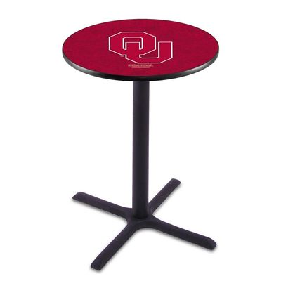 Holland Bar Stool Co. L211-36" Black Wrinkle Oklahoma Pub Table with 36" Dia. top