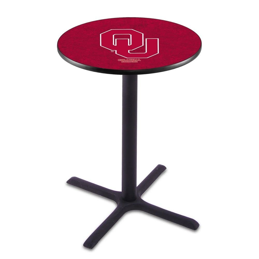 Holland Bar Stool Co. L211-36" Black Wrinkle Oklahoma Pub Table with 36" Dia. top