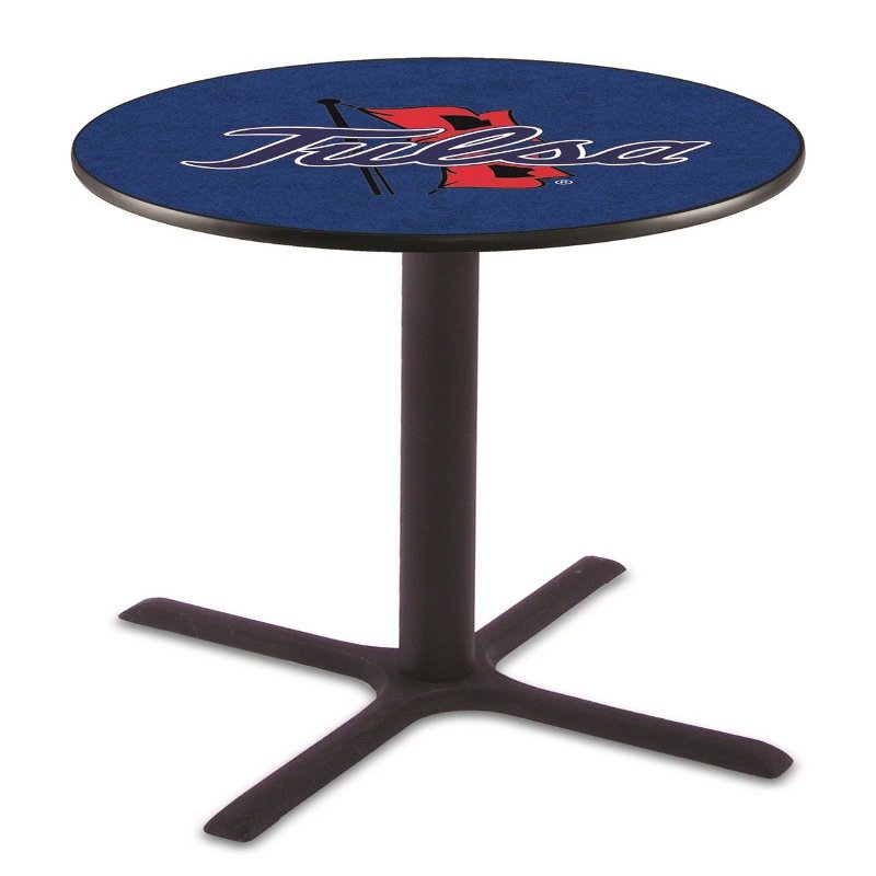 Holland Bar Stool Co. L211-36" Black Wrinkle Tulsa Pub Table with 36" Dia. top