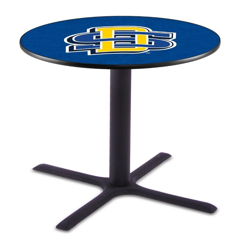 Holland Bar Stool Co. L211-36" Black Wrinkle South Dakota State Pub Table with 36" Dia. top