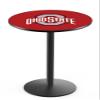 Holland Bar Stool Co. L214-42" Black Wrinkle Ohio State Pub Table view 1