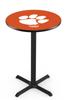 Holland Bar Stool Co. L211-36" Black Wrinkle Clemson Pub Table with 36" Dia. top view 1