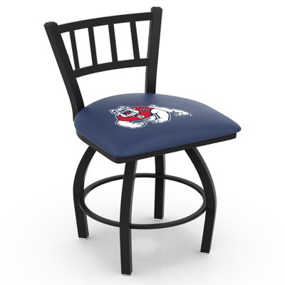 L018 Fresno State 30" Swivel Bar Stool with Black Wrinkle Finish