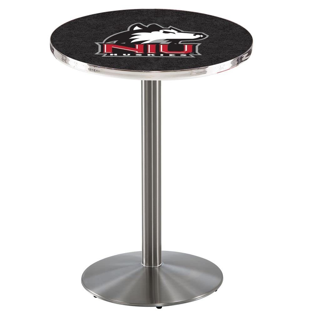 Holland Bar Stool Co. L214-42" Stainless Steel Northern Illinois Pub Table
