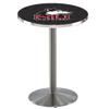 Holland Bar Stool Co. L214-42" Stainless Steel Northern Illinois Pub Table view 1