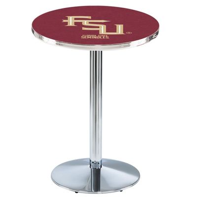 Holland Bar Stool Co. L214-42" Chrome Florida State (Script) Pub Table