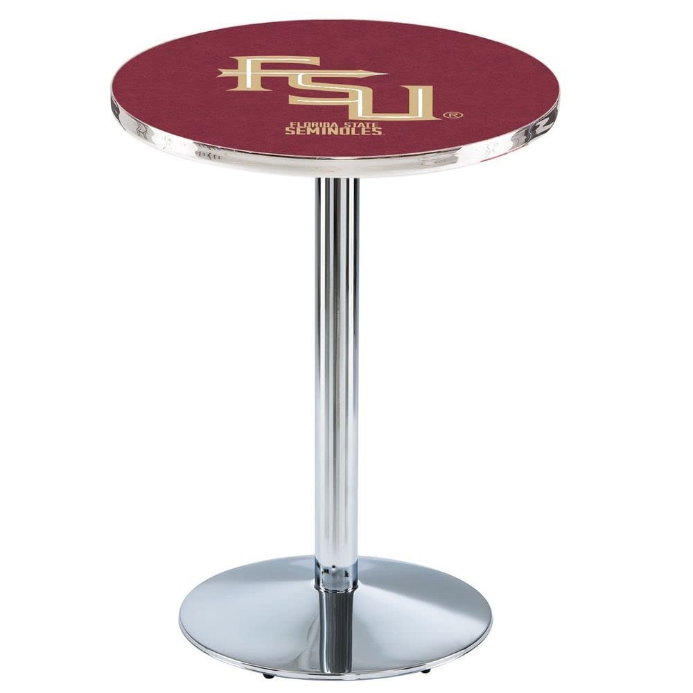 Holland Bar Stool Co. L214-42" Chrome Florida State (Script) Pub Table