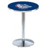 Holland Bar Stool Co. L214-42" Chrome Gonzaga Pub Table view 1