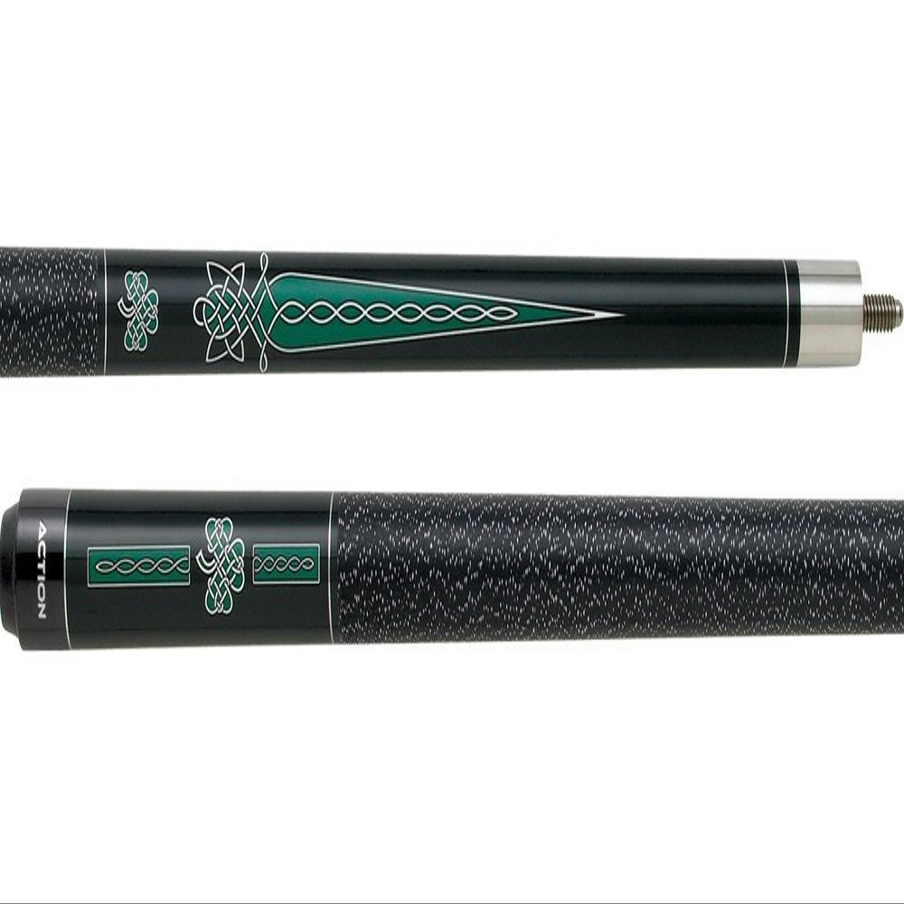 ACTION Impact IMP20 Irish Green Celtic Knot Cross Pool/Billiards Cue Stick