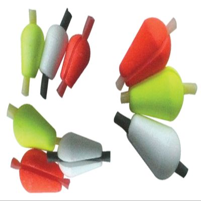 Anglers Accessories 3/8" Teardrop Strike Indicator 3 pack with rubber tubing Fl/Yellow