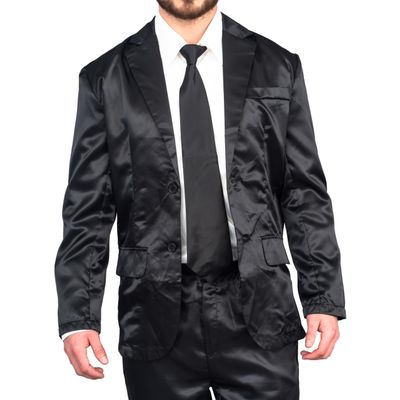 TV Store Adult Unisex Barney Legendary Pajama Suit Silk Pajamas Halloween Cosplay Costume Black