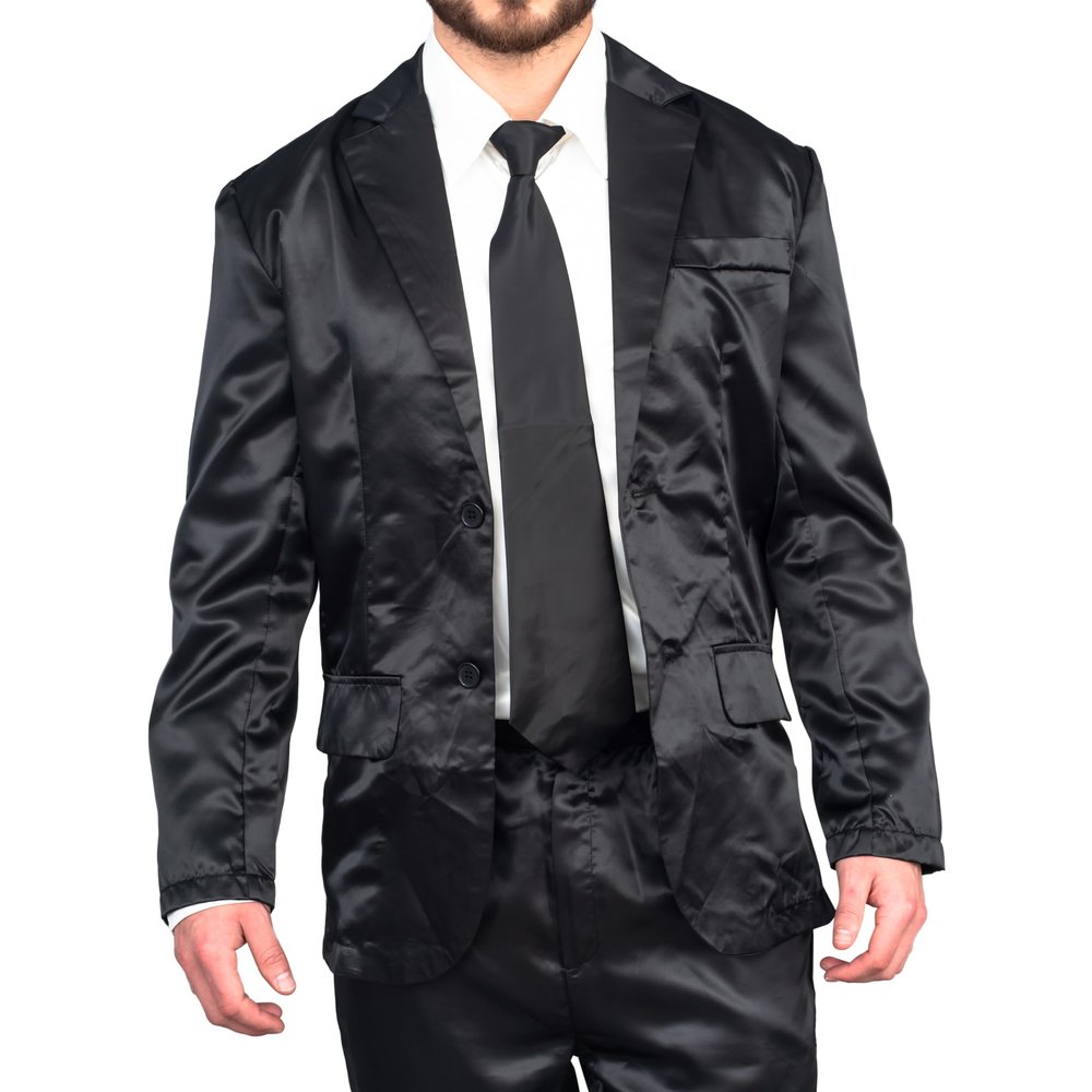 TV Store Adult Unisex Barney Legendary Pajama Suit Silk Pajamas Halloween Cosplay Costume Black