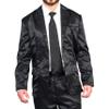 TV Store Adult Unisex Barney Legendary Pajama Suit Silk Pajamas Halloween Cosplay Costume Black view 1
