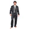 TV Store Adult Unisex Barney Legendary Pajama Suit Silk Pajamas Halloween Cosplay Costume Black view 3