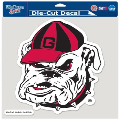 NCAA Georgia Bulldogs 8-by-8-Inch Die cut Colored Decal