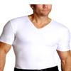 Insta Slim - Made in USA - Slimming Compression Short Sleeve V-Neck for Men. Back & Hernia Suport with Tummy Control (White-3X) view 1