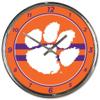 WinCraft NCAA Clemson Tigers Chrome Clock, 12" x 12" view 1