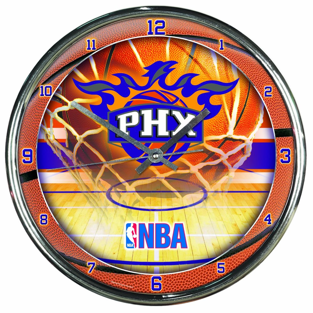 NBA Phoenix Suns Chrome Clock