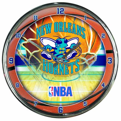 NBA New Orleans Hornets Chrome Clock