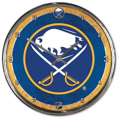 NHL Buffalo Sabres Chrome Clock, 12" x 12"